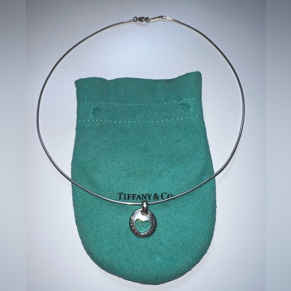 Authenic Preowned Tiffany Necklace 1999 Choker Silver Ag925